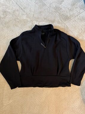 Athleta Black Women's Half-Zip Cozy Pullover